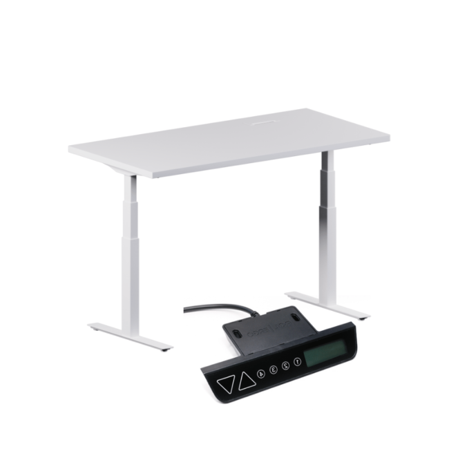 База підйомного столу зі стільницею 2-Stand EPI EE RD3 S650586 AC=ON H4Pos ECS+ White-min